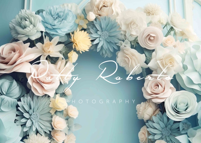 Kate Pastel Petals and Posies Floral Birthday Wedding Backdrop Designed by  Patty Robert