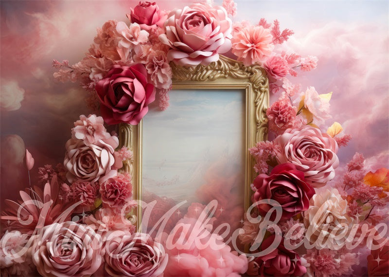 Pink Flower Poster, Roses Photography, Pink Roses Print, Pink