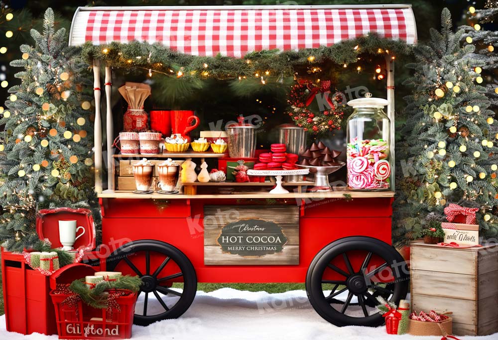 Kate Hot Cocoa Stand Backdrop for Photography