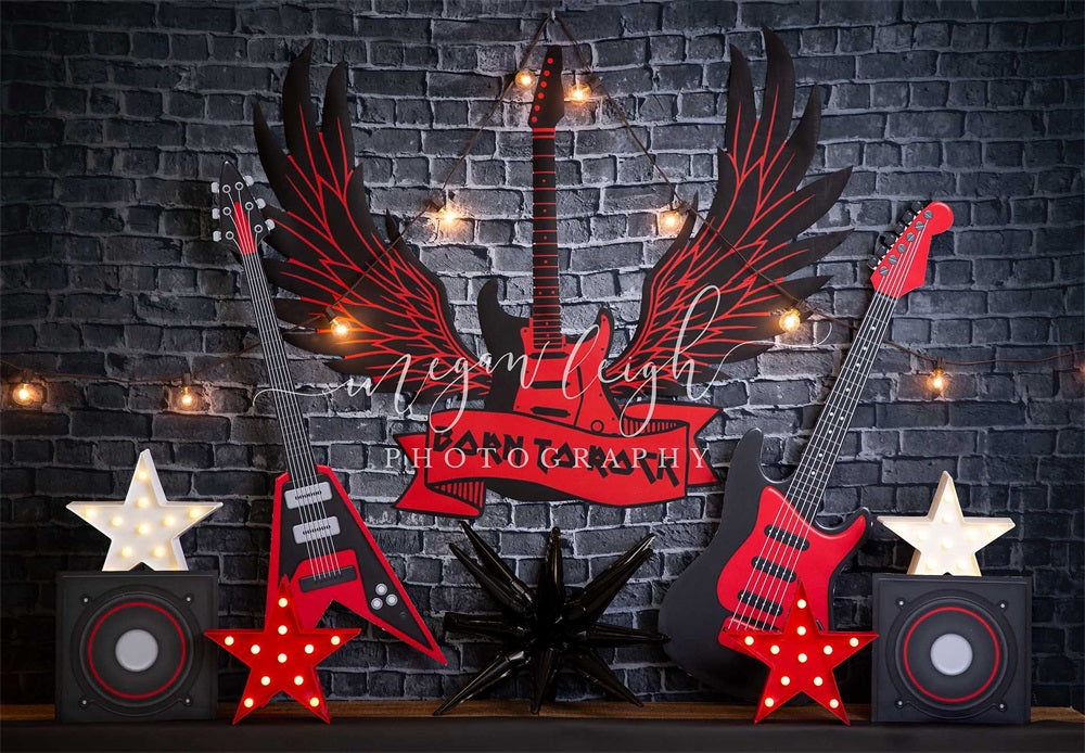 Party Like A Rockstar - Wrinkle online Free Fabric - Photography Backdrop