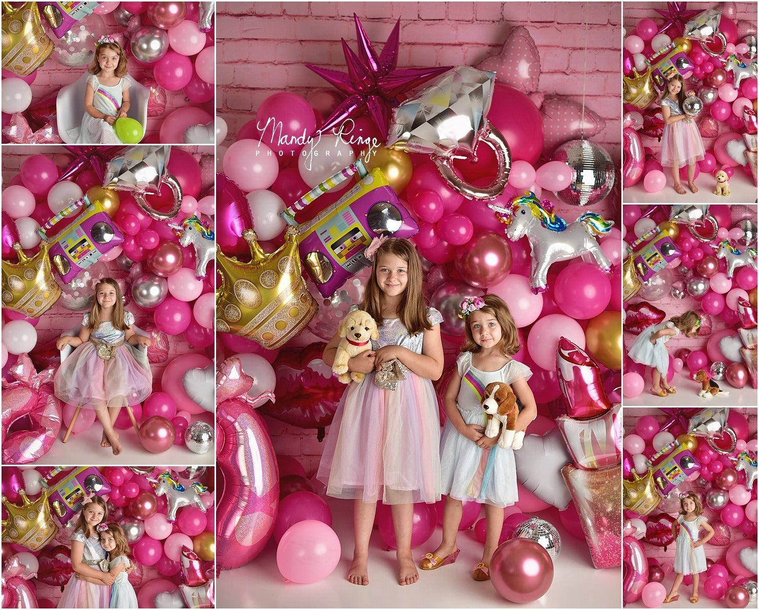 Kate Cake Smash Backdrop Birthday Party Girly Doll for Photography
