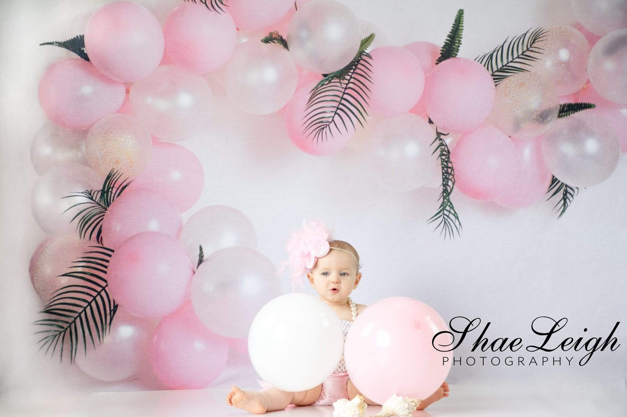 Kate Rainbow Balloons Garland Children Cake Smash Backdrop Designed by