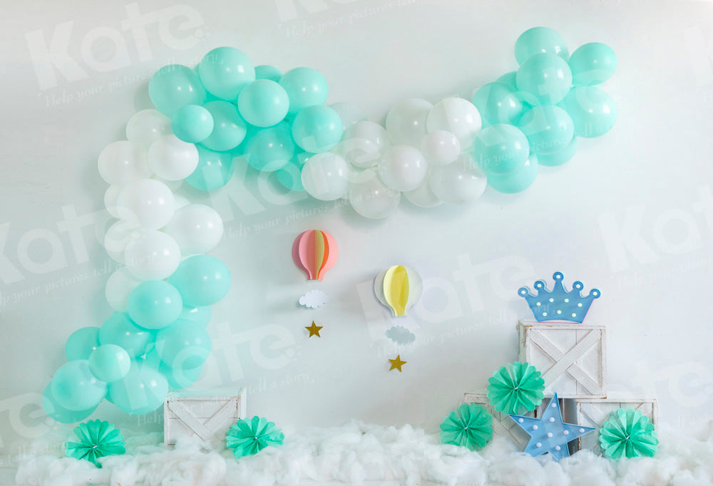 Kate Rainbow Balloons Backdrop Birthday Party Designed by Emetselch