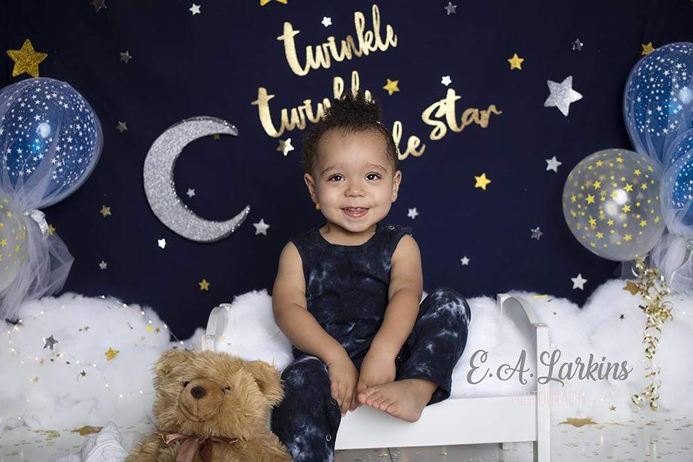 Kate Twinkle Stars With Balloons Backdrop For Photography Designed By