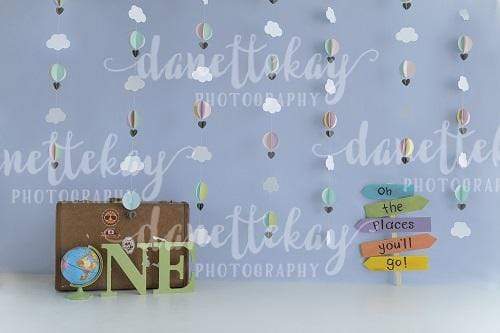 Kate Pastel Butterfly Birthday Backdrop Designed by Melissa King