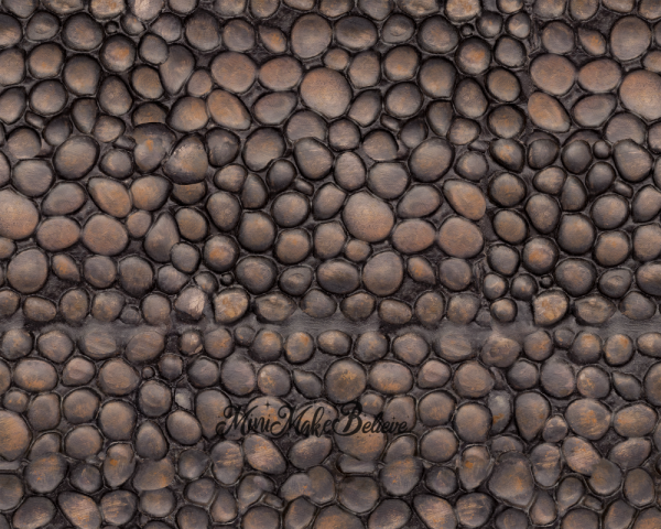 katebackdrop Kate Black Rain Covered Cobblestone Rubber Floor Mat Designed by Mini MakeBelieve, 5x4ft(1.5x1.2m)