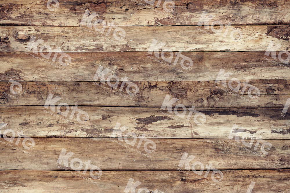 Kate Old Retro Wood Rubber Floor Mat