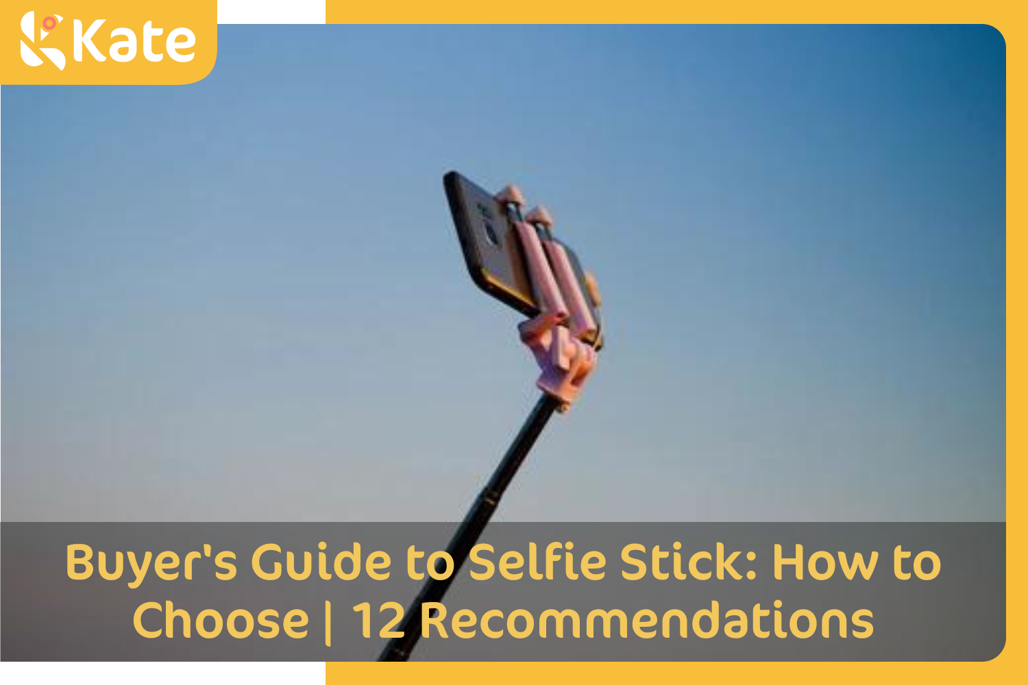 phone on a selfie stick Photo by Steve Gale on Unsplash