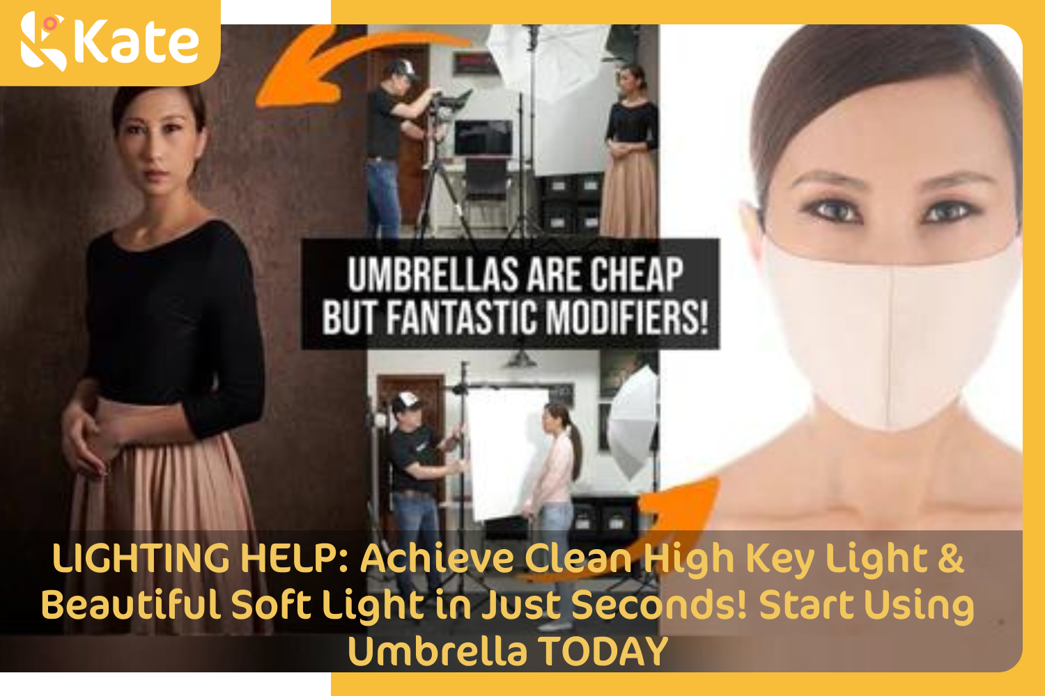 LIGHTING HELP: Achieve Clean High Key Light & Beautiful Soft Light in Just Seconds! Start Using Umbrella TODAY