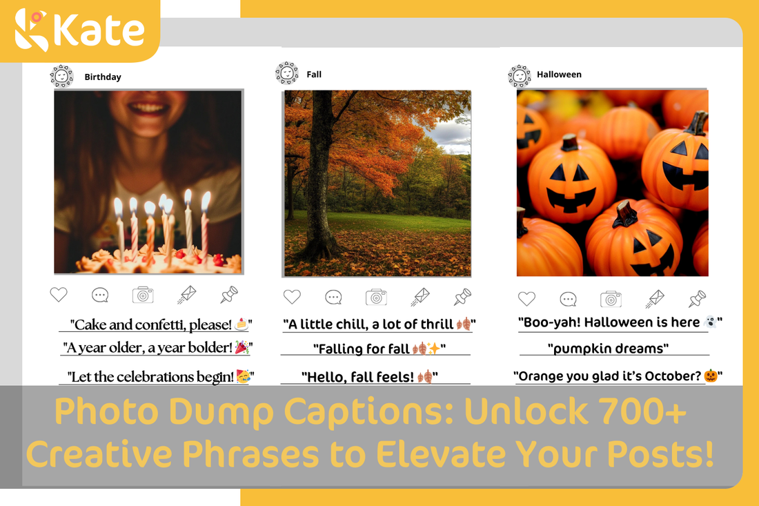 Photo Dump Captions: Unlock 700+ Creative Phrases to Elevate Your Posts!