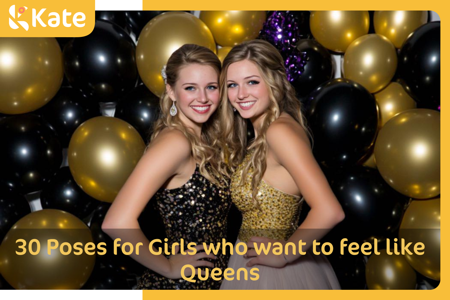 Two women posing in front of the balloons