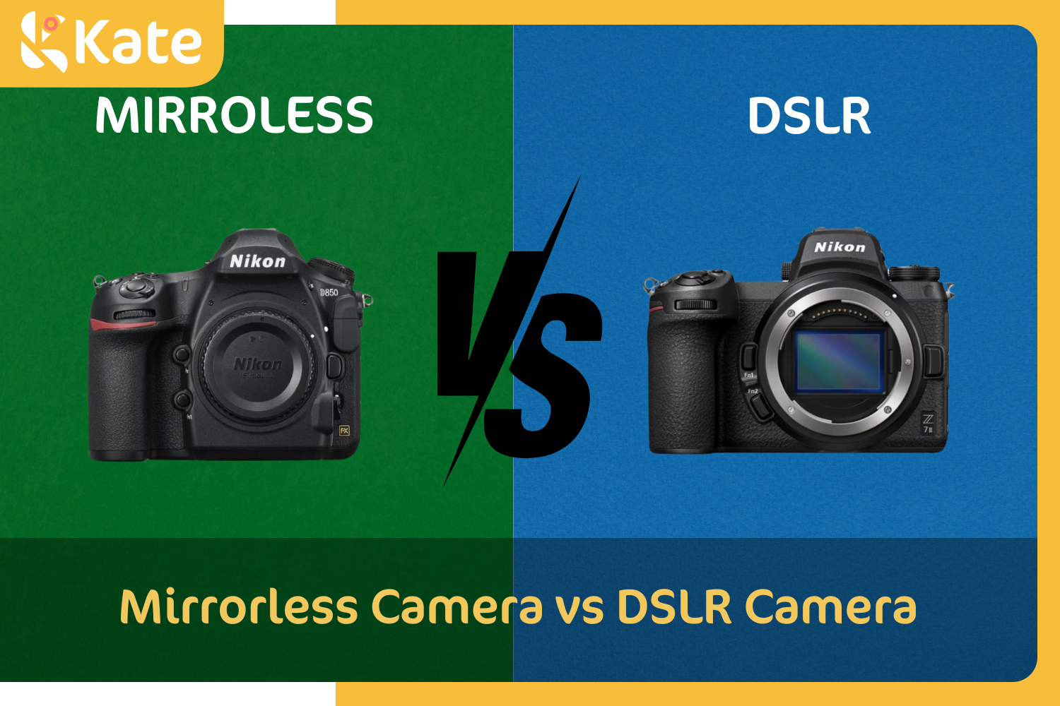 Mirrorless vs DSLR cameras