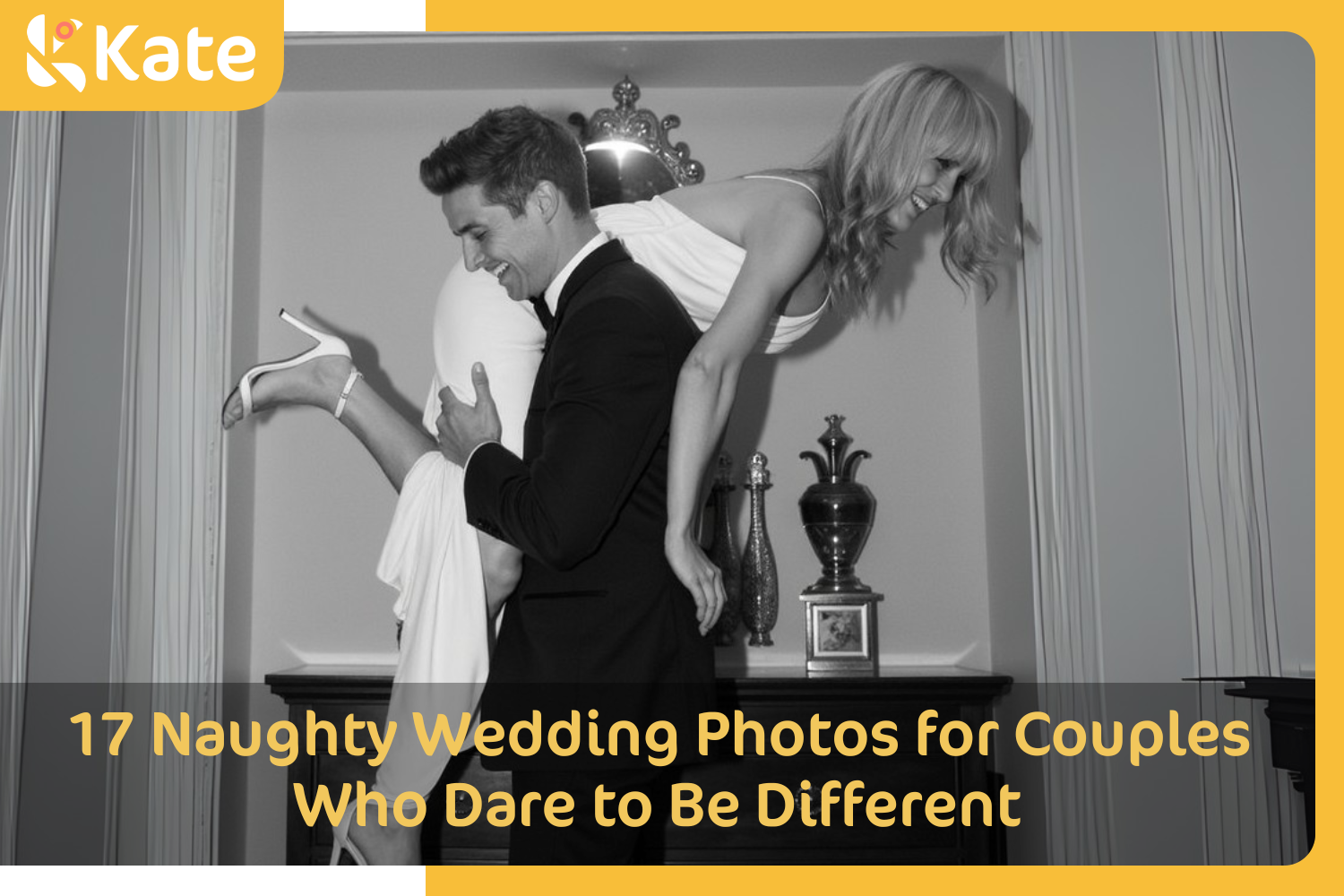 17  Naughty Wedding Photos for Couples Who Dare to Be Different