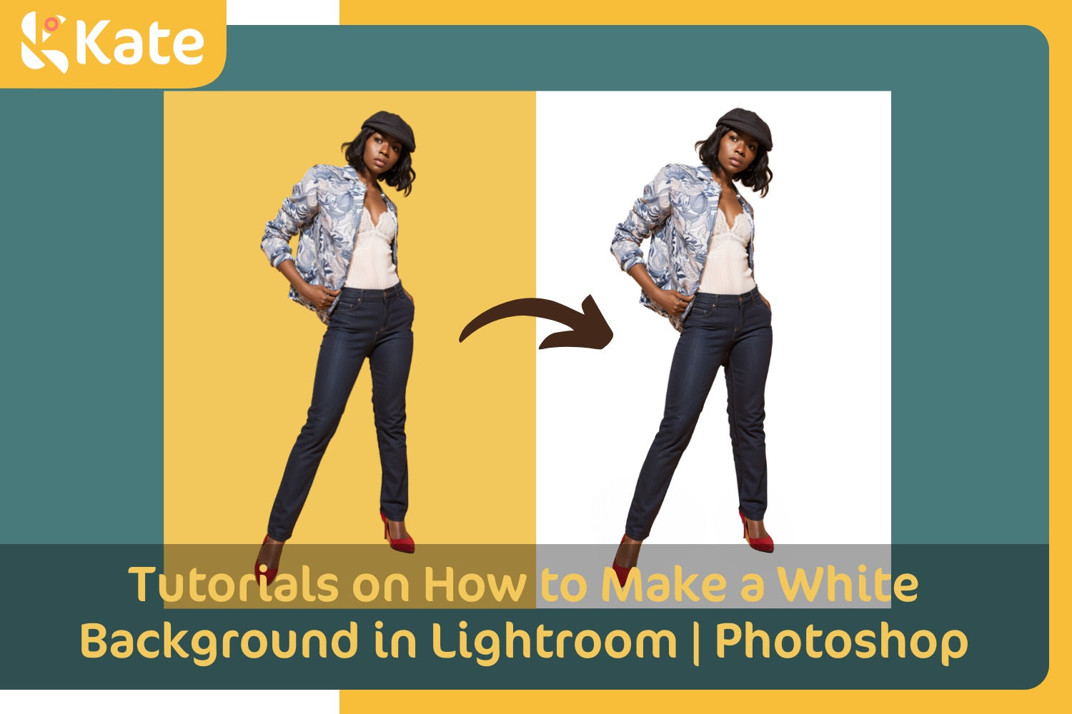 make a white background in Lightroom and Photoshop