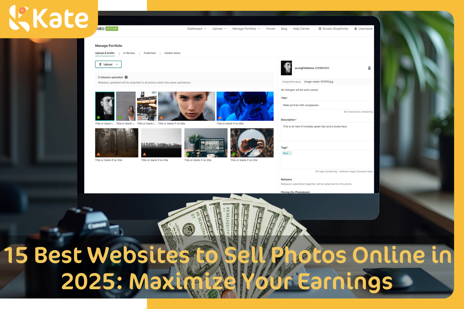 sell photos online to get money！