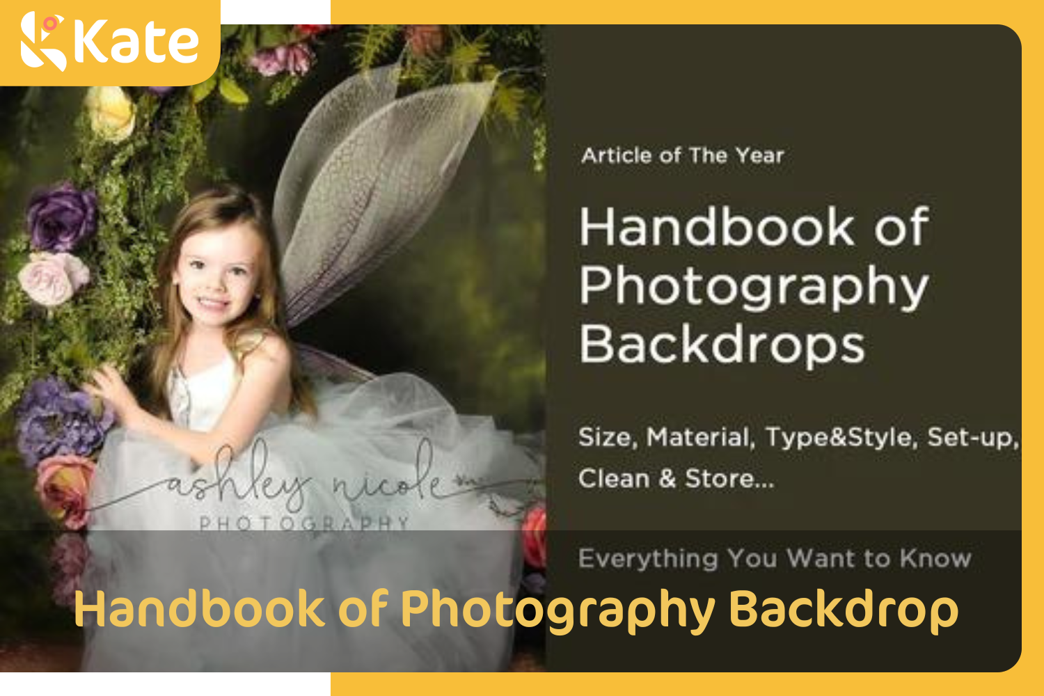 Handbook of Photography Backdrop