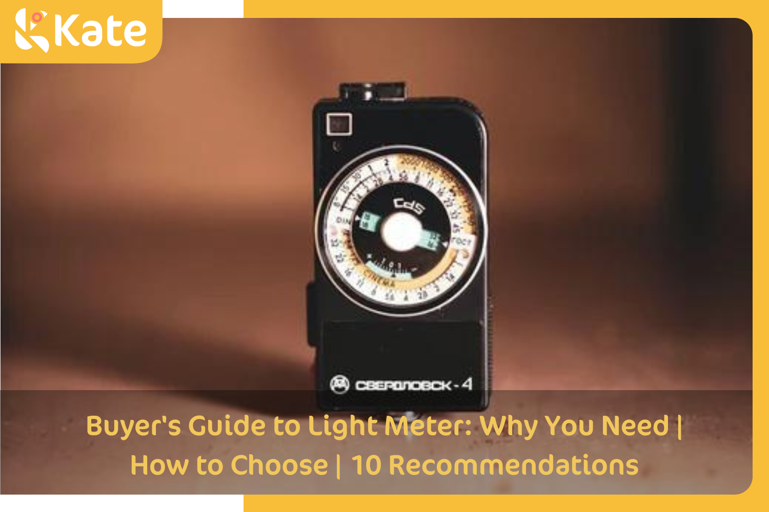 a light meter Photo by Lawrence Aritao on Unsplash