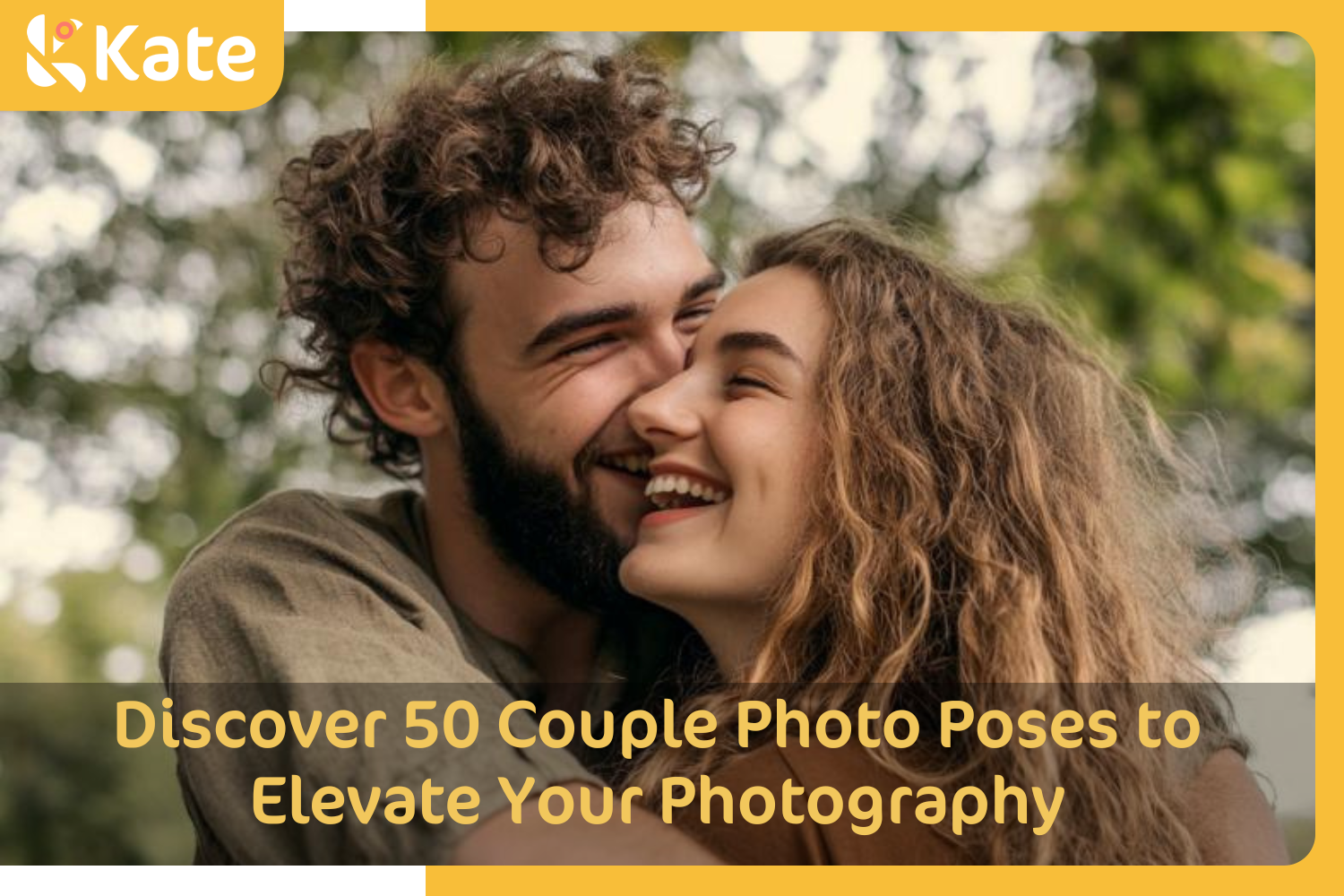 Joyful couple laughing and hugging outdoors.