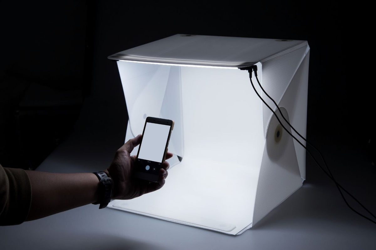 Lightbox For Product Photography Photo Boxes Storage Built-in LED