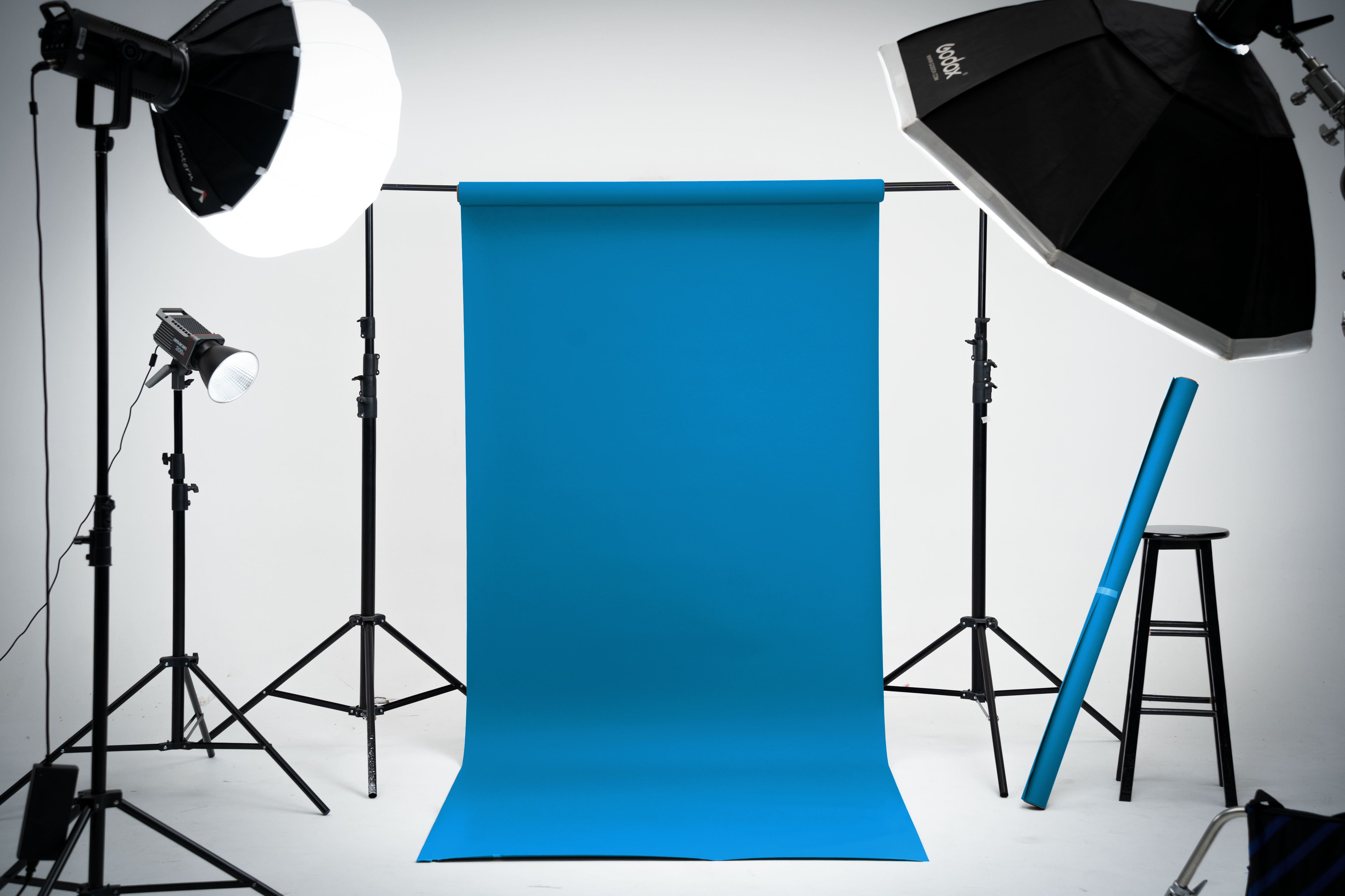 Kate Tropical Blue Seamless Paper Backdrop for Photography (BOGO US Only)