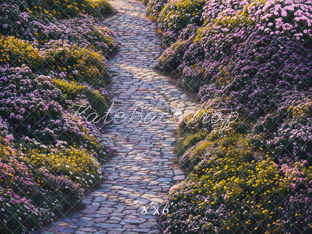 Kate Flower Pathway Garden Floor Backdrop Designed by Emetselch