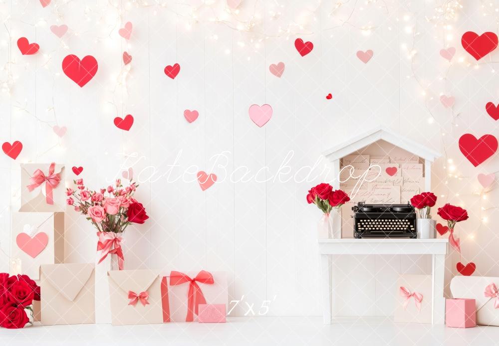 Kate Valentine Vintage Typewriter Heart Backdrop Designed by Patty Roberts