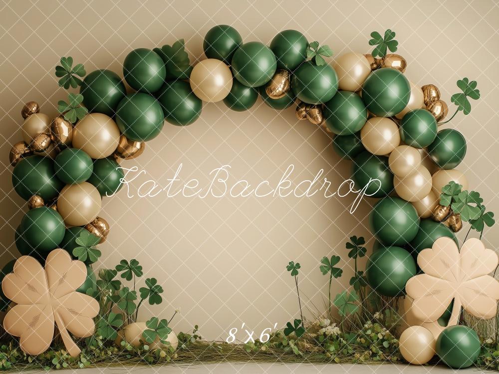 Kate Shamrock Green Balloon Arch Backdrop Designed by Patty Roberts