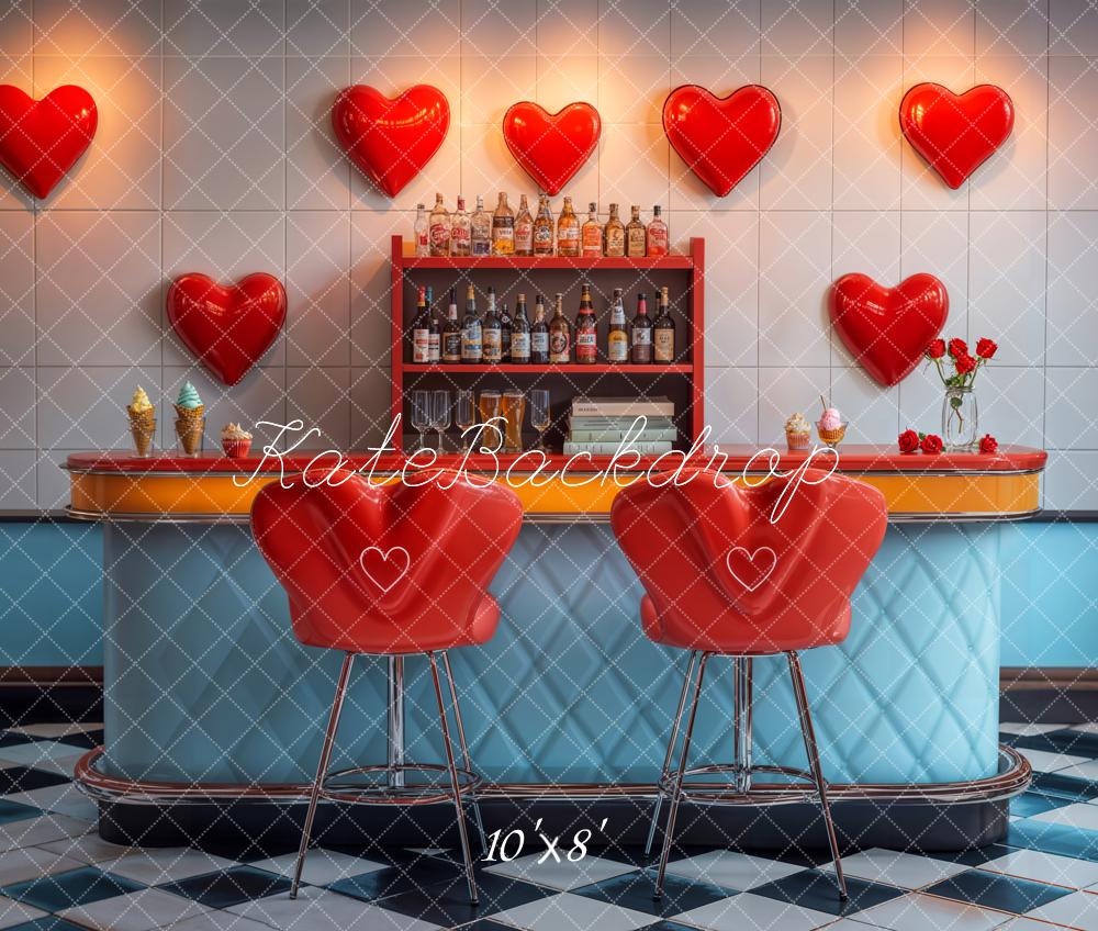 Bar Retro Heart Backdrop Designed by Emetselch