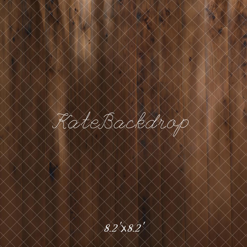 Kate Dark Brown Wooden Floor Backdrop Designed by Kate Image