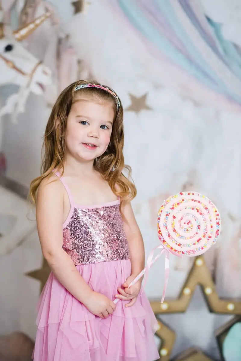 Kate Unicorn Carousel Backdrop Dreams Designed by Mandy Ringe Photography