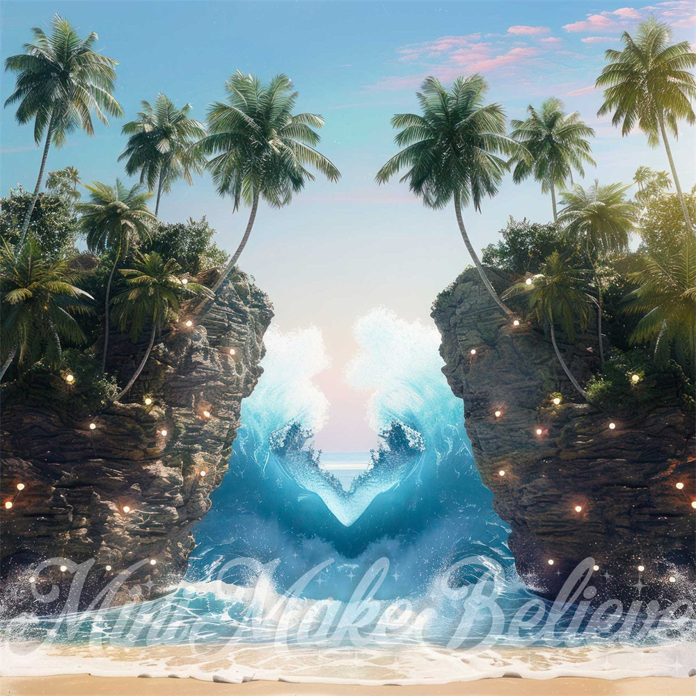 Kate Summer Dreamy Sea Island Wave Backdrop Designed by Mini MakeBelieve