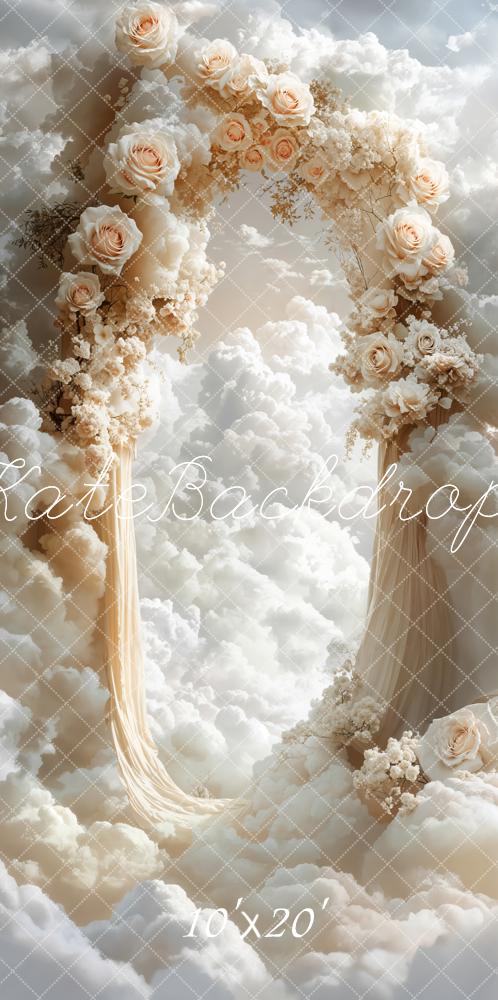 Kate Dreamy Flower Arch Cloud Backdrop Designed by Emetselch