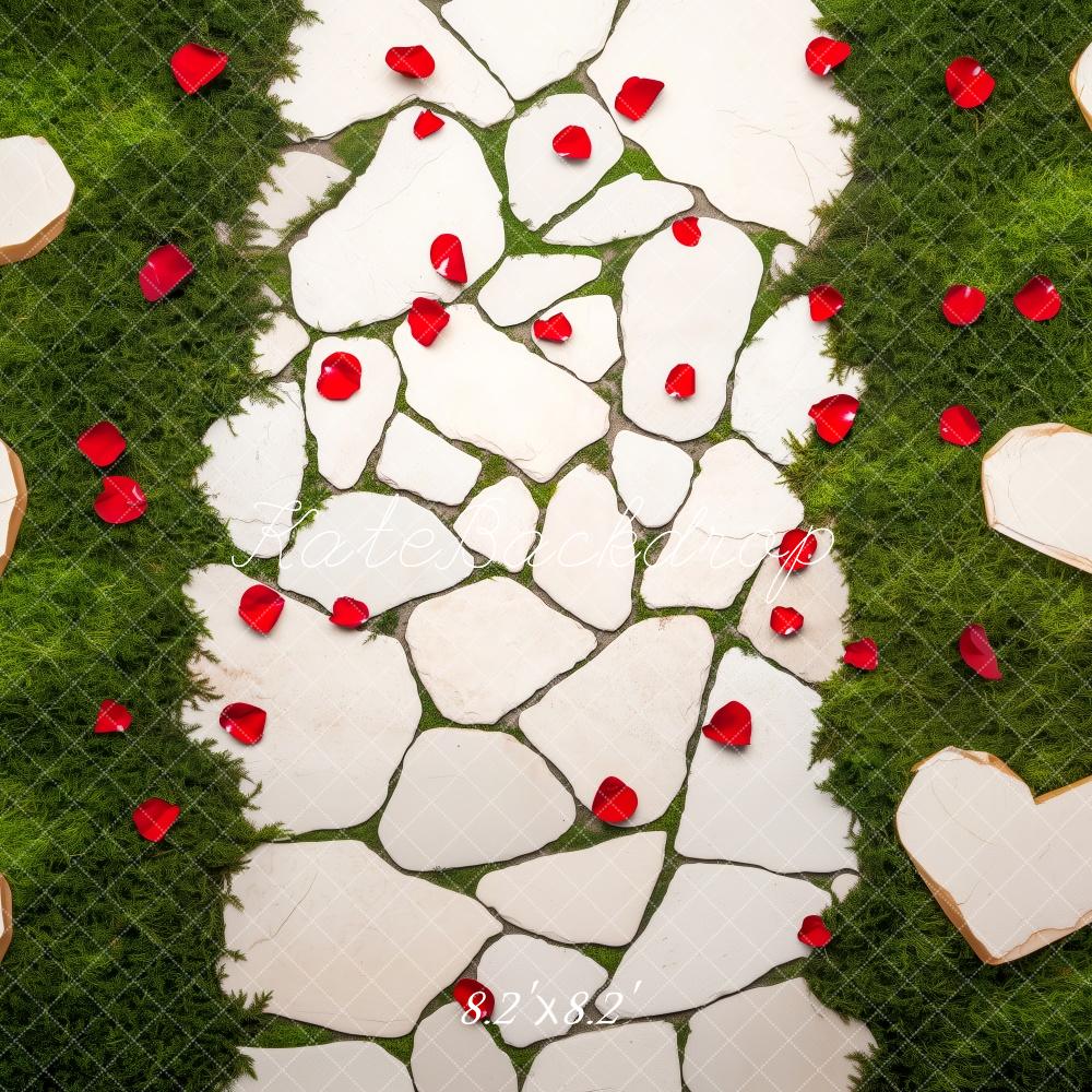 Valentine Stone Petals Path Floor Backdrop Designed by Patty Roberts