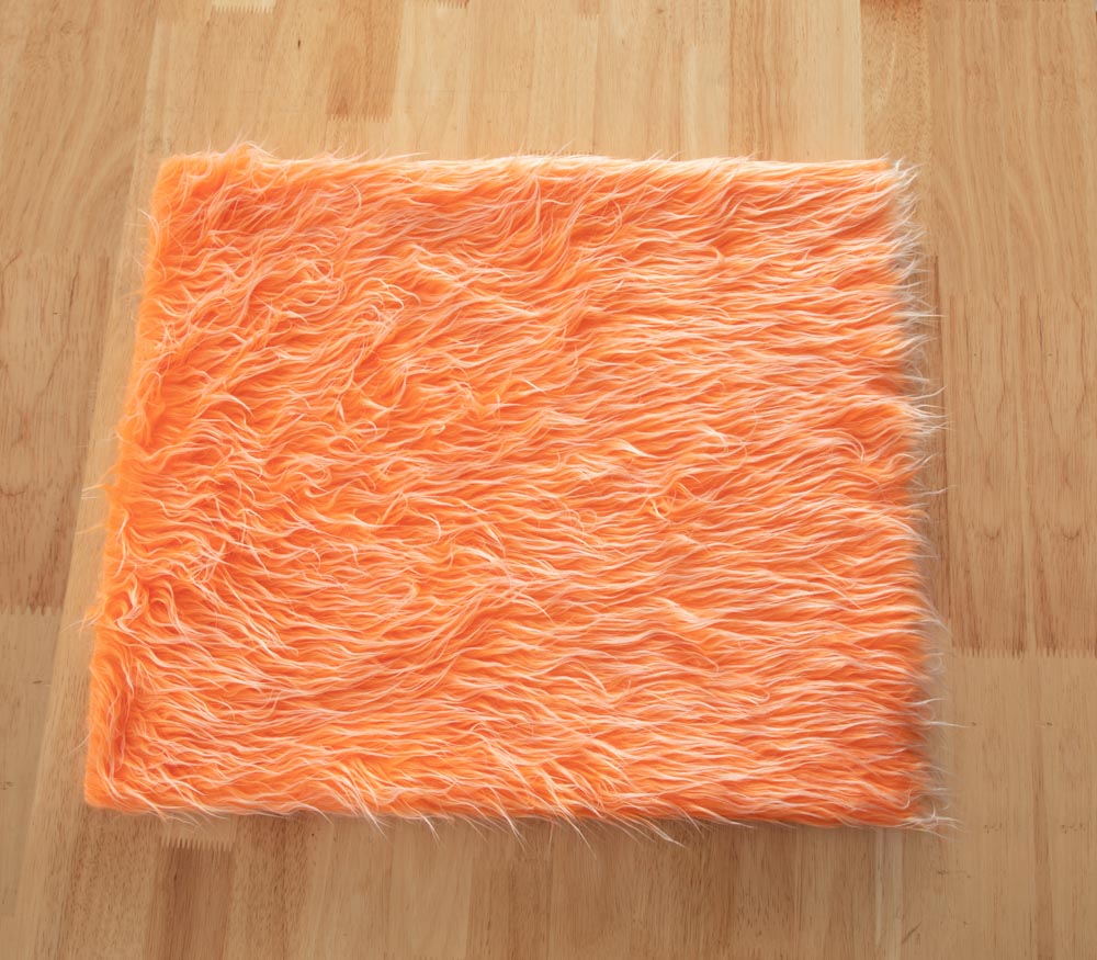 Orange fur online blanket