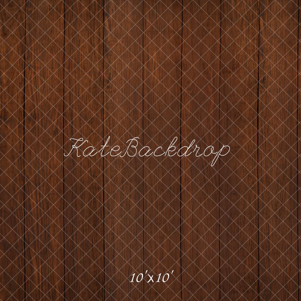 Kate Dark Brown Wooden Floor Backdrop Designed by Kate Image