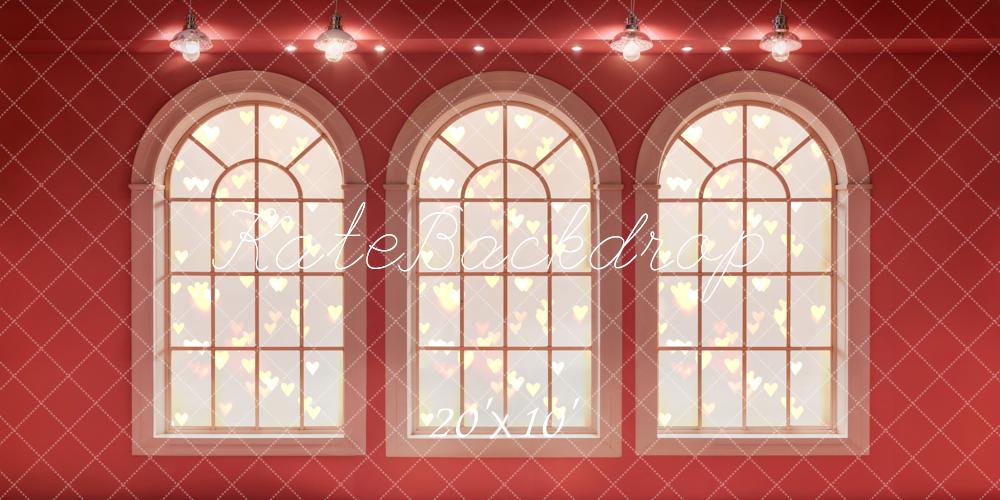 Kate Valentine Romantic Arched Window Backdrop Designed by Emetselch