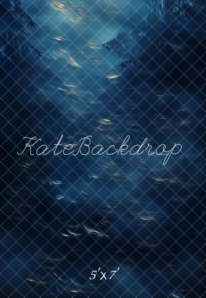 Kate Abstract Blue Forest Backdrop Designed by Emetselch