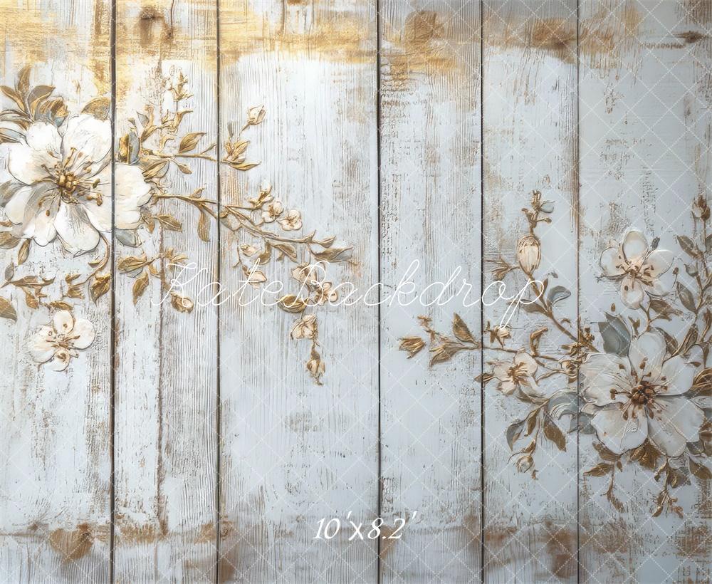 Kate Vintage Floral Wood Carving Floor Backdrop Designed by Mini MakeBelieve