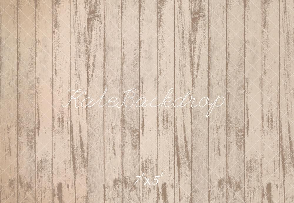 Kate Rustic Vintage Wood Floor Wall Backdrop Designed by Kate Image