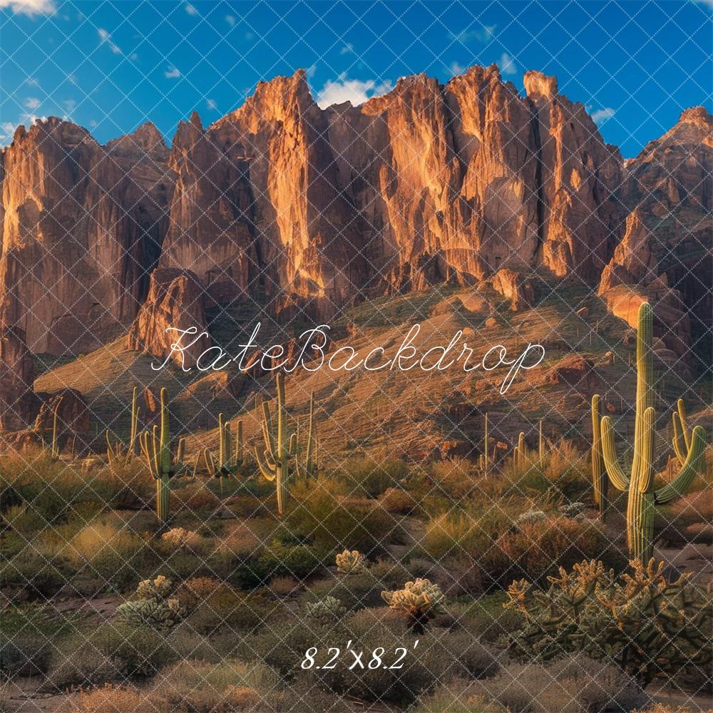 Kate Desert Mountain Cactus Landscape Backdrop Designed by Mini MakeBelieve