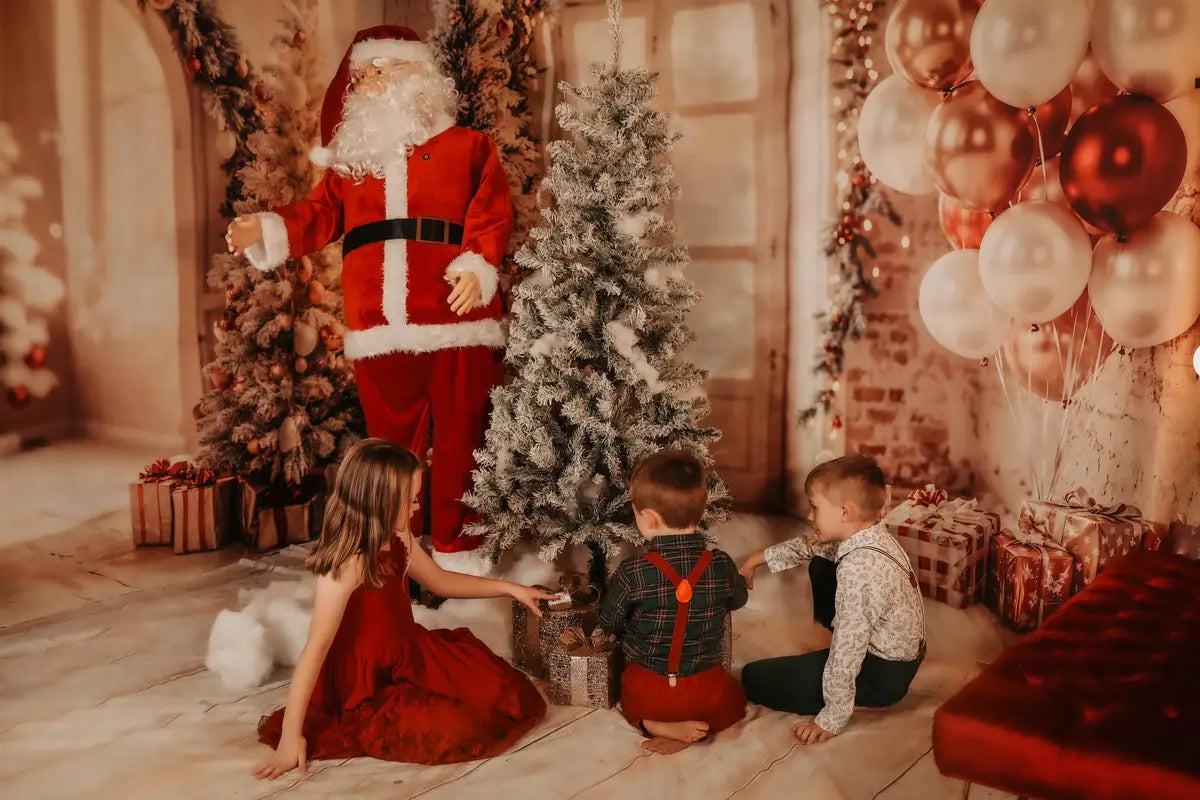 Kate Christmas Tree Balloons Arch Backdrop Designed by Emetselch