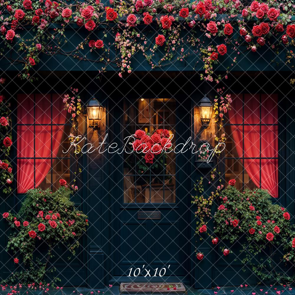 Lightning Deal #1 Kate Romantic Night Rose House Backdrop Designed by Emetselch