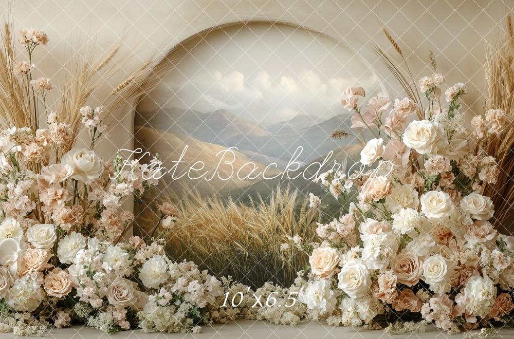 TEST Boho Floral Arch Pastel Mother's Day Backdrop Designed by Mini MakeBelieve