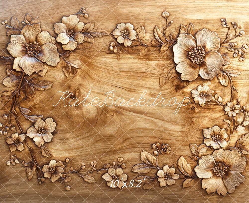 Kate Floral Wood Carving Floor Backdrop Designed by Mini MakeBelieve