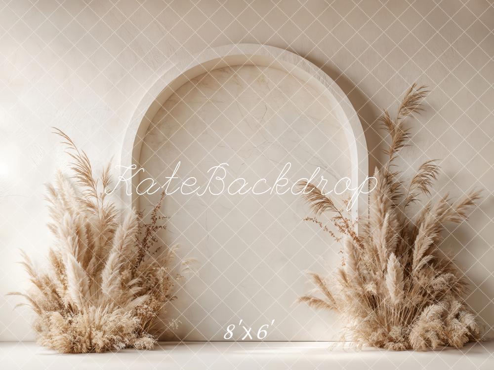 Kate Boho Arch Pampas Grass Backdrop Designed by Emetselch