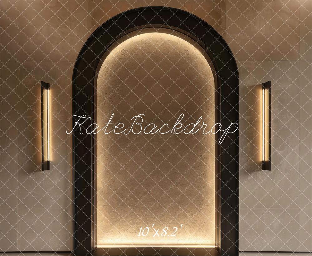 Kate Apricot Boudoir Arch Wall Backdrop Designed by Mini MakeBelieve