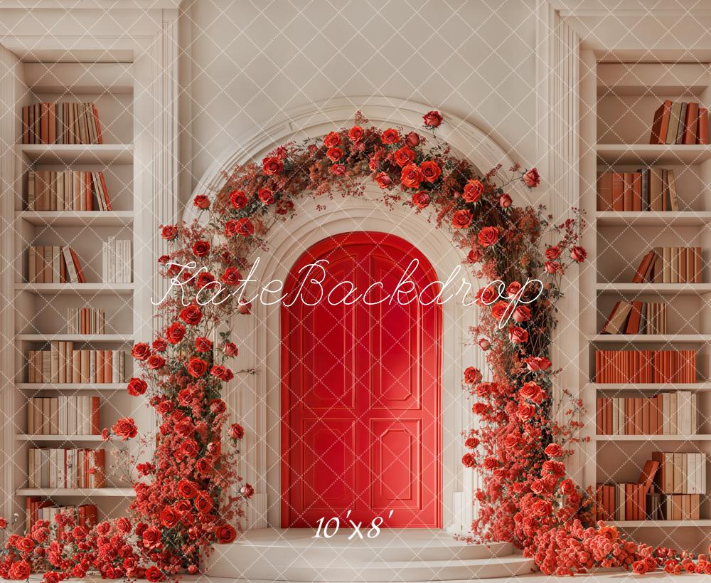 Archi di rose per la giornata di San Valentino Libri sfondo Designed by Emetselch