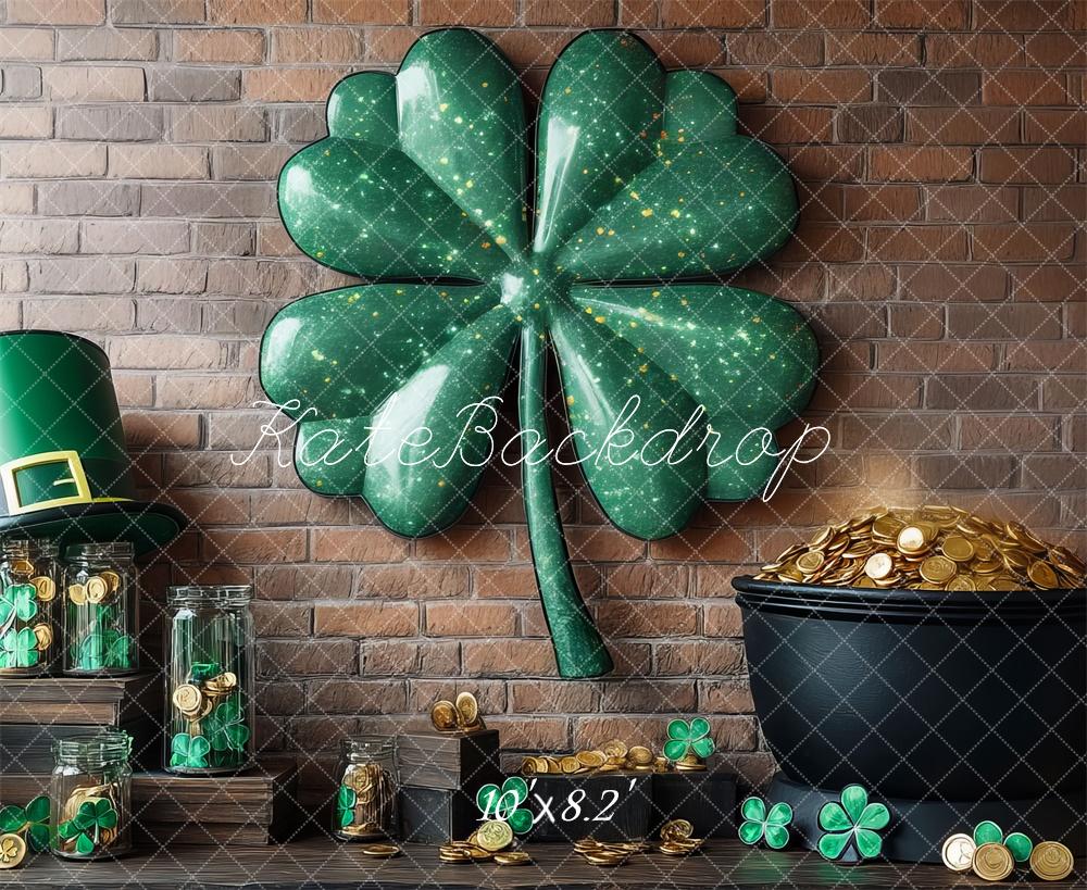 Kate St. Patrick's Day Shamrock Wall Backdrop Designed by Mini MakeBelieve