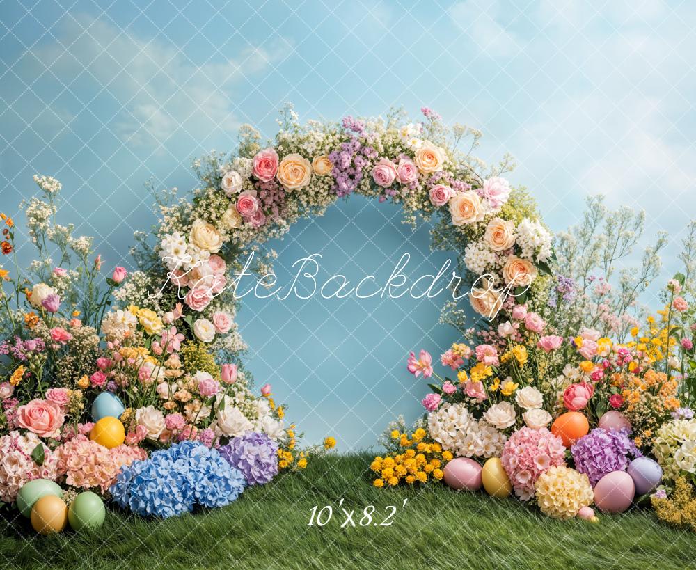 Kate Easter Flower Arch Spring Backdrop Designed by Emetselch