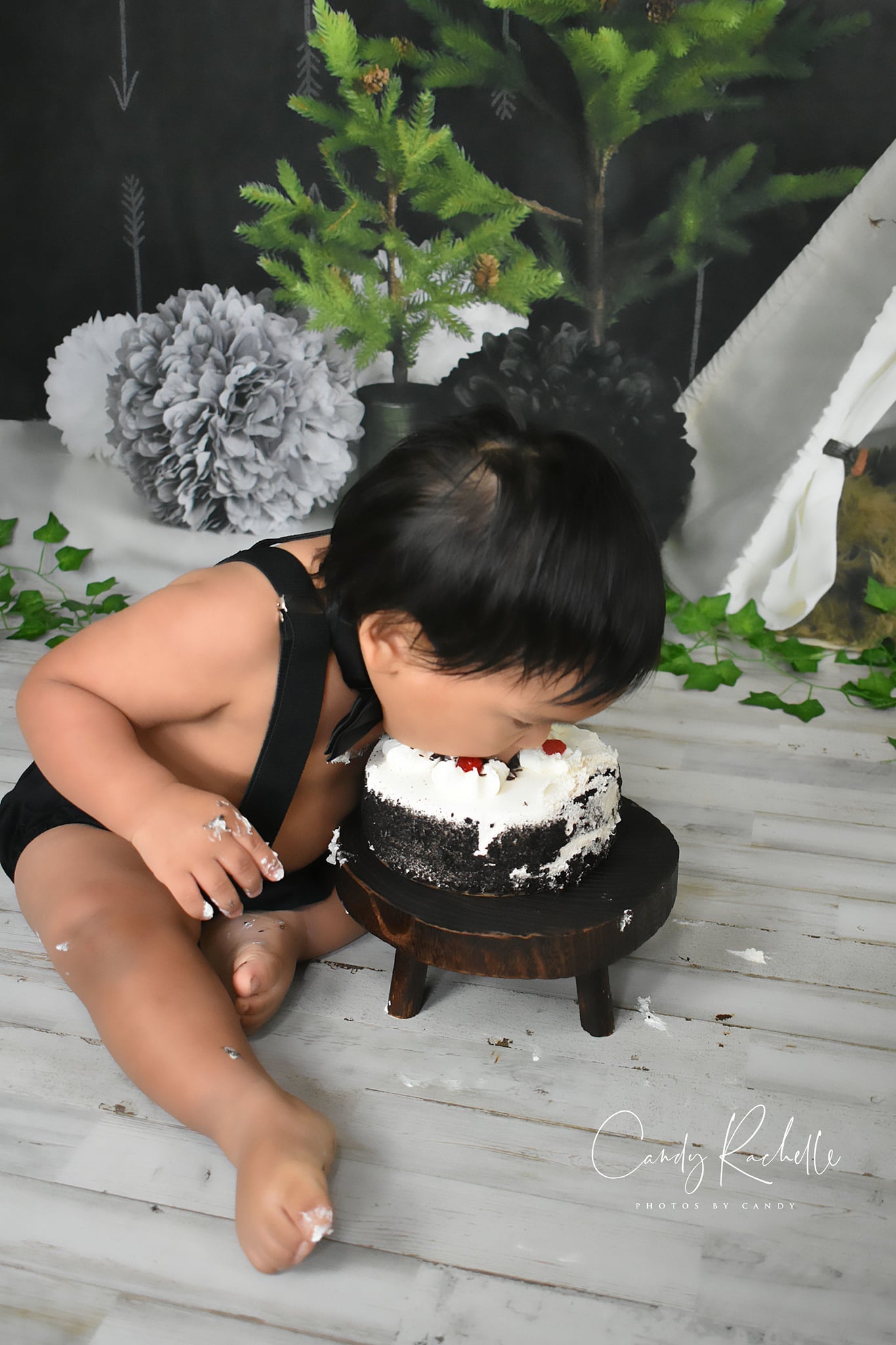 RTS Wild One Boy Eerste Verjaardag Achtergrond Ontworpen Door Mandy Ringe Fotografie